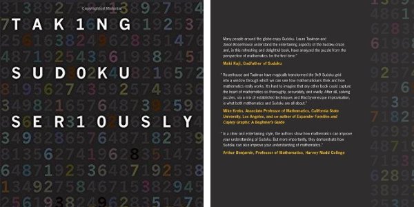 Taking Sudoku Seriously: The Math Behind the World's Most Popular Pencil Puzzle by Jason Rosenhouse and Laura Taalman